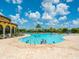 This community pool is enormous and has plenty of space for playing and relaxing at 20909 Loggia Ct, Venice, FL 34293