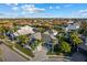 Lovely aerial view of the property showing a great view of lush landscaping, a nice driveway and tropical surroundings at 537 Fore Dr, Bradenton, FL 34208