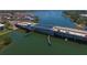 Aerial view of the bridge and surrounding waterways at 6415 Midnight Pass Rd # 508, Sarasota, FL 34242