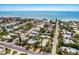 Beautiful aerial view of homes near the Gulf of Mexico, highlighting the coastal community and serene waters at 6606 Holmes Blvd # 3, Holmes Beach, FL 34217