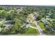 Aerial view of a home with a lush neighborhood surrounded by trees at 6624 Fairway Dr, Sarasota, FL 34243