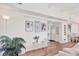 Bright and airy dining area with modern decor and wood flooring at 6624 Fairway Dr, Sarasota, FL 34243