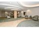 Well-decorated lobby with ample seating and stylish decor at 775 Longboat Club Rd # 406, Longboat Key, FL 34228