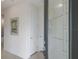 Modern entryway featuring decorative glass front door and neutral walls at 10470 Spring Tide Way, Parrish, FL 34219