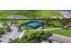 Aerial view of community tennis courts, offering an active lifestyle and recreational opportunities at 1092 Waterline Ct, Sarasota, FL 34240