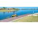 Kayaker at community dock on the water at 167 Maraviya Blvd, Nokomis, FL 34275