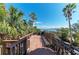 Wooden deck with waterfront view at 2306 Canasta Dr, Bradenton Beach, FL 34217