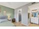 Cozy bedroom with a connected bathroom featuring a single vanity at 2431 Bayshore Gardens Pkwy # 19, Bradenton, FL 34207