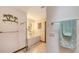 Bathroom with a sleek bathtub, modern fixtures, and a minimalist design at 3837 Torrey Pines Blvd, Sarasota, FL 34238