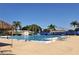 Large community pool with plenty of seating and poolside shade for residents to enjoy at 3837 Torrey Pines Blvd, Sarasota, FL 34238