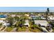 Aerial view of a home with well-maintained lawns in a suburban neighborhood at 4721 Mount Vernon Dr, Bradenton, FL 34210