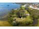Community aerial shot with waterways and kayak storage at 4721 Mount Vernon Dr, Bradenton, FL 34210