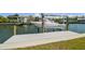 Modern boat lift on a private dock, providing convenience and protection for your watercraft at 4912 Beacon Rd, Palmetto, FL 34221