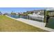 Boat dock and lift on canal at 4912 Beacon Rd, Palmetto, FL 34221