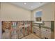 Bathroom pre drywall with window and new wood-look flooring at 6140 Midnight Pass Rd # B6, Sarasota, FL 34242