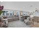 Bright living room with large windows, modern furniture, and decorative rug at 6140 Midnight Pass Rd # B6, Sarasota, FL 34242