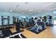 Community gym featuring a variety of cardio equipment, weights, and machines for a complete workout at 8755 Olde Hickory Ave # 7204, Sarasota, FL 34238