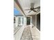 Inviting balcony with stone flooring, perfect for enjoying the outdoors at 1228 Wagon Wheel Dr, Sarasota, FL 34240