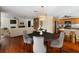 Spacious living space features hardwood floors and an open floor plan at 1228 Wagon Wheel Dr, Sarasota, FL 34240