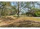 Spacious lot with mature trees offering shade and a natural landscape at 1228 Wagon Wheel Dr, Sarasota, FL 34240