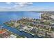 A real estate aerial view of a waterfront property highlighting its canal-front location at 23 Ocean Dr, Punta Gorda, FL 33950