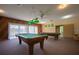 Game room with pool tables and fan at 2625 Pine Lake Ter # B, Sarasota, FL 34237