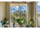 Screened balcony with lush plants and a peaceful view of the surrounding greenery at 5552 Bentgrass Dr # 7-116, Sarasota, FL 34235