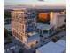 Stunning aerial view of the modern high-rise building with beautiful architecture at 1703 Main St # Ph 3, Sarasota, FL 34236