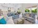 Spacious open-concept living area featuring a modern kitchen, comfortable seating, and a bright, airy atmosphere at 418 Magnolia Ave, Anna Maria, FL 34216