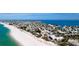 Aerial view of complex on a white sand beach at 4200 Gulf Dr # 101, Holmes Beach, FL 34217