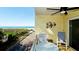 Balcony view showcases the path to beach and Gulf waters at 4200 Gulf Dr # 101, Holmes Beach, FL 34217