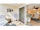 The living room flows nicely to the balcony through sliding glass doors at 4200 Gulf Dr # 101, Holmes Beach, FL 34217