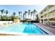 Outdoor pool showcasing the clear blue water and surrounding lounge area for relaxation at 4200 Gulf Dr # 101, Holmes Beach, FL 34217