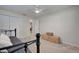 Bedroom with soft carpeting and closet at 470 Leach St, Englewood, FL 34223