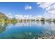 Scenic view of a tranquil pond, creating a peaceful backdrop for the surrounding homes at 4809 11Th Avenue E Cir, Bradenton, FL 34208