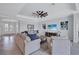 Spacious living room features a ceiling fan, comfortable seating, and a decorative rug with lots of natural light at 4968 Seafoam Trl, Bradenton, FL 34211