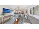 Inviting living room with an open layout to kitchen, modern furnishings, and serene decor at 710 Birdsong Ln, Sarasota, FL 34242