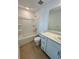 Clean bathroom with a shower/tub combination and updated vanity at 8949 Daybreak St, Sarasota, FL 34241
