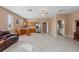 Living area with kitchen, access to bathroom, and comfortable lounge space at 14730 1St E Ave, Bradenton, FL 34212