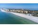 Sweeping aerial view of oceanfront condos, highlighting prime beachfront location and nearby amenities at 2141 Gulf Of Mexico Dr Unit # 4, Longboat Key, FL 34228