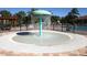 Splash pad with fountain and palm trees at 375 Fairway Isles Ln, Bradenton, FL 34212