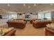 Spacious theater room with comfortable seating and a large screen for entertaining residents at 231 Hourglass Way # V5, Sarasota, FL 34242