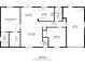 Detailed floor plan showcasing the layout of the home, including the living room, bedrooms, and kitchen at 5115 Island Date Way, Sarasota, FL 34232