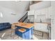 Modern kitchen with a butcher block island, white cabinets and stainless steel appliances at 7415 36Th E Ave, Palmetto, FL 34221