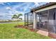 Well-maintained backyard with a screened lanai and beautiful waterfront views at 16119 Fortezza Dr, Bradenton, FL 34211