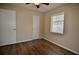 Bedroom with wood-look floors, closet and a window at 321 40Th Street Nw Ct, Bradenton, FL 34209