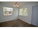 Dining room with wood-look floors and natural light at 321 40Th Street Nw Ct, Bradenton, FL 34209