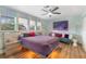 Bright bedroom with a large window and modern decor at 3783 Beneva Oaks Blvd, Sarasota, FL 34238