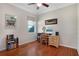 Bedroom with a desk and chair, suitable for a home office or student's workspace at 14205 Nighthawk Ter, Lakewood Ranch, FL 34202