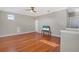 Bright room with hardwood floors, ceiling fan and natural light at 14205 Nighthawk Ter, Lakewood Ranch, FL 34202